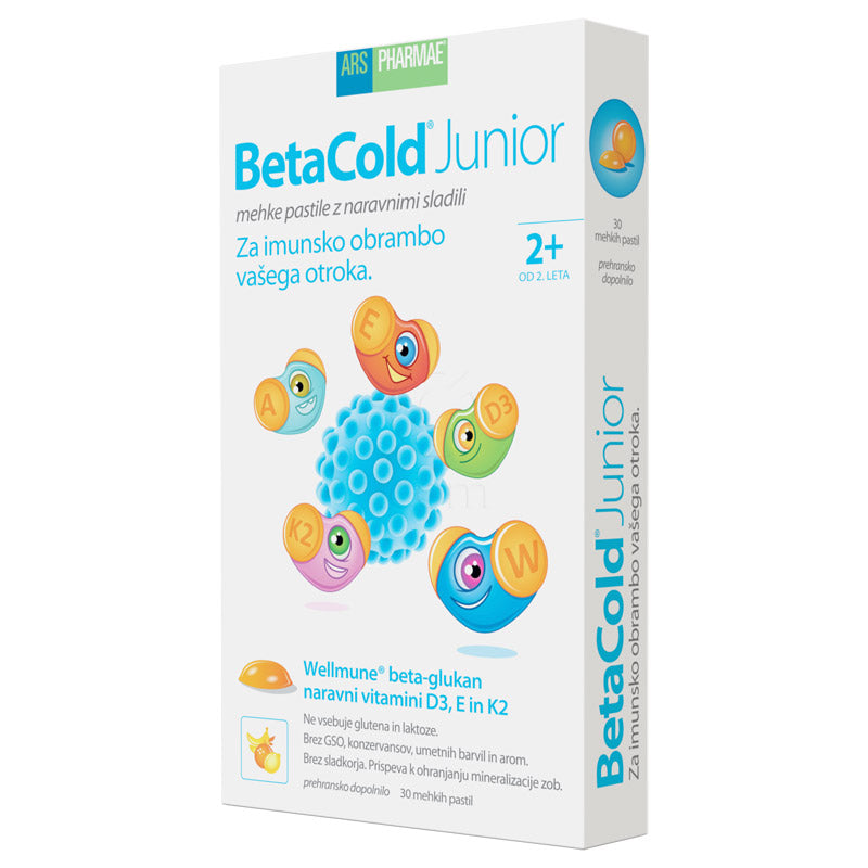 BetaCold Junior, mehke pastile za otroke (30 pastil)