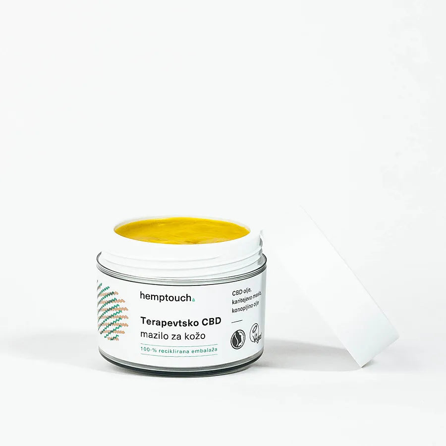 Terapeutska mast od ekstrakta cvijeta industrijske konoplje za kožu