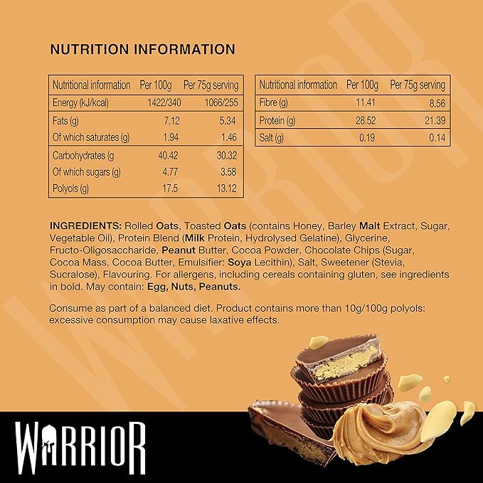 Warrior Raw Protein Flapjack  75g
