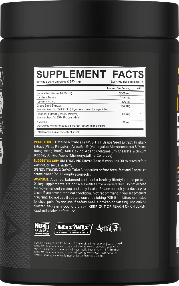 Dedicated Nutrition Vaso-Grow - 125 kapsul