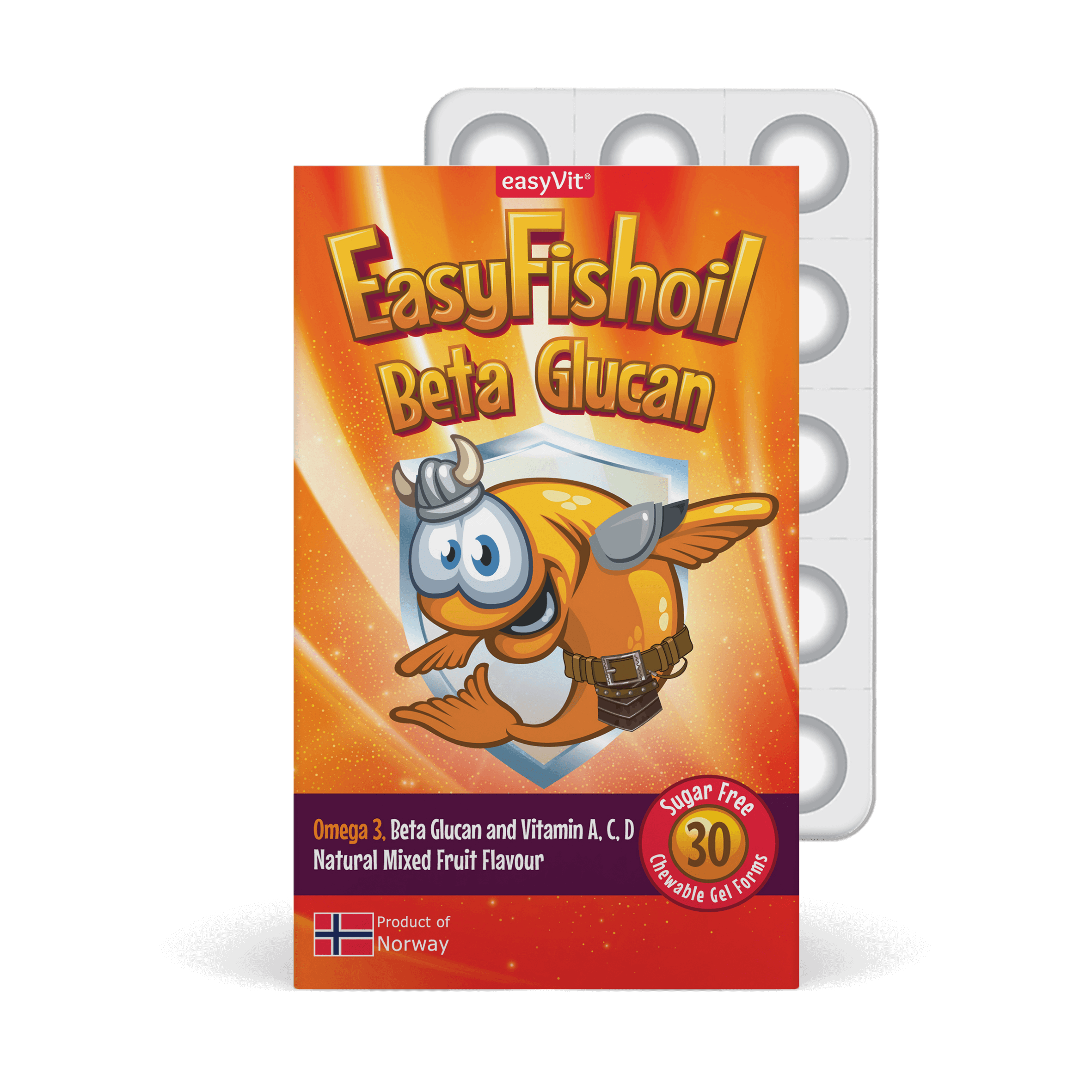 EASYVIT OMEGA - 3 BETA GLUKAN 30 MEHKIH PASTIL