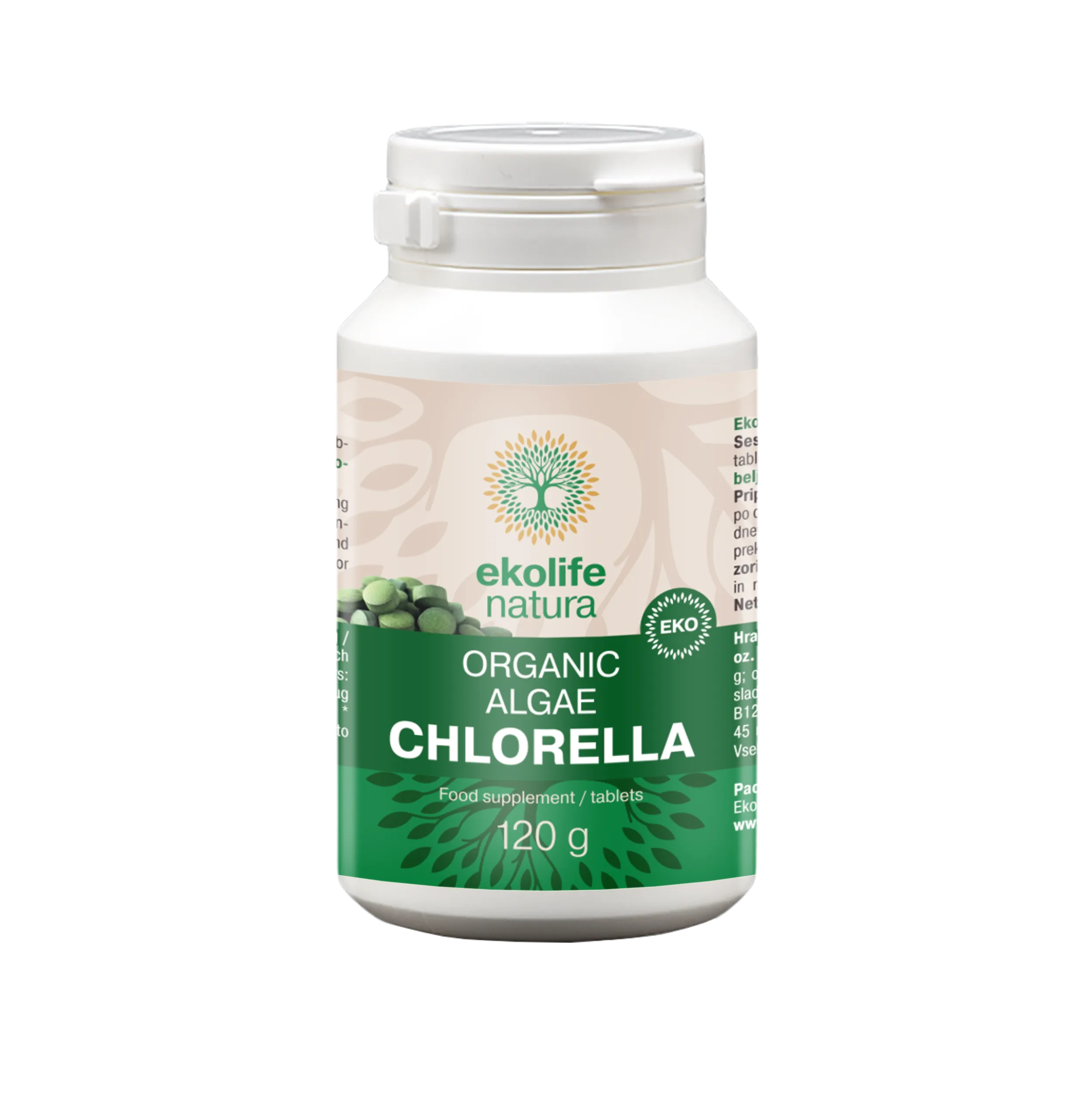 Ekološka alga Klorela (Chlorella)240tbl.