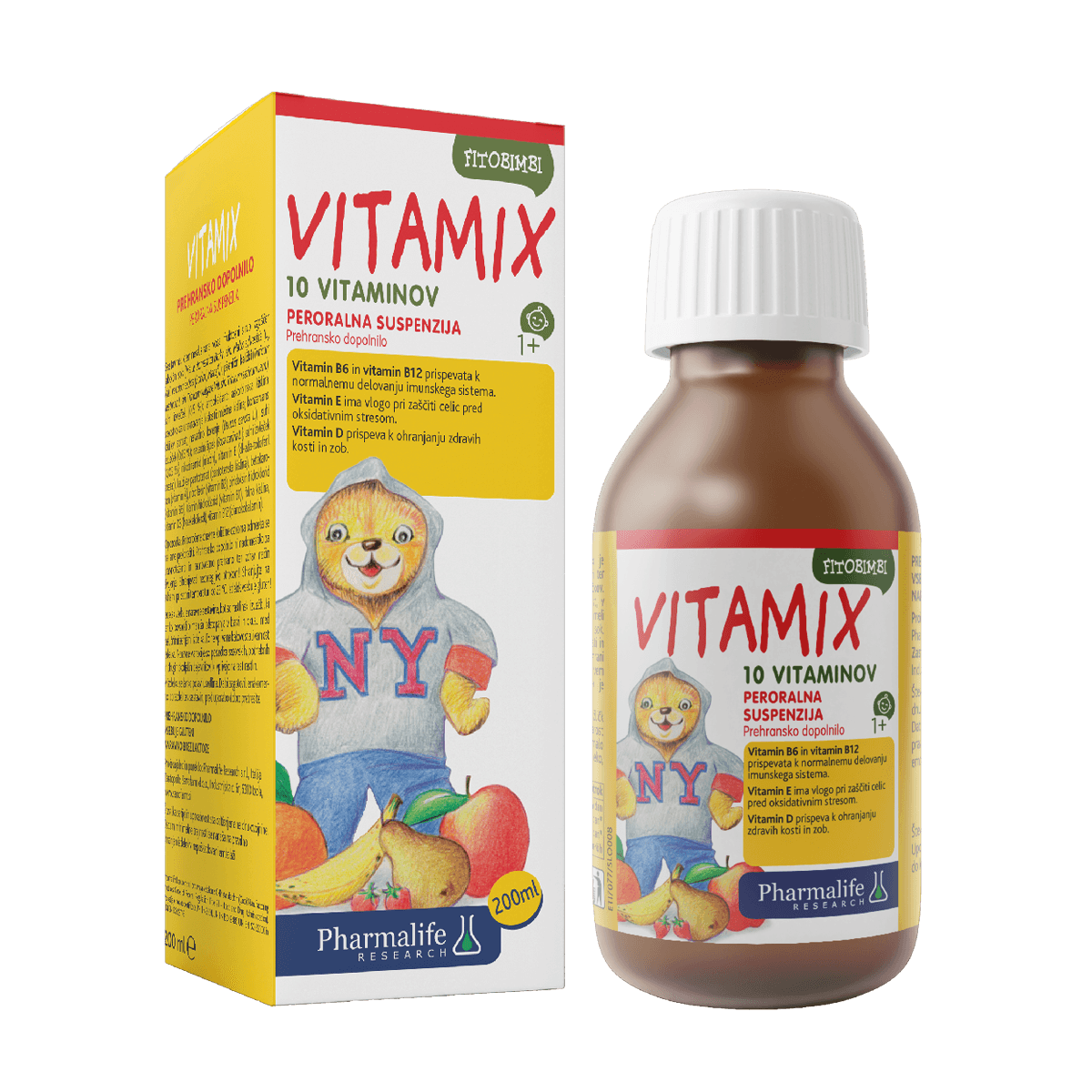 Fitobimbi vitamix sirup 200ml vitamini za rast in razvoj