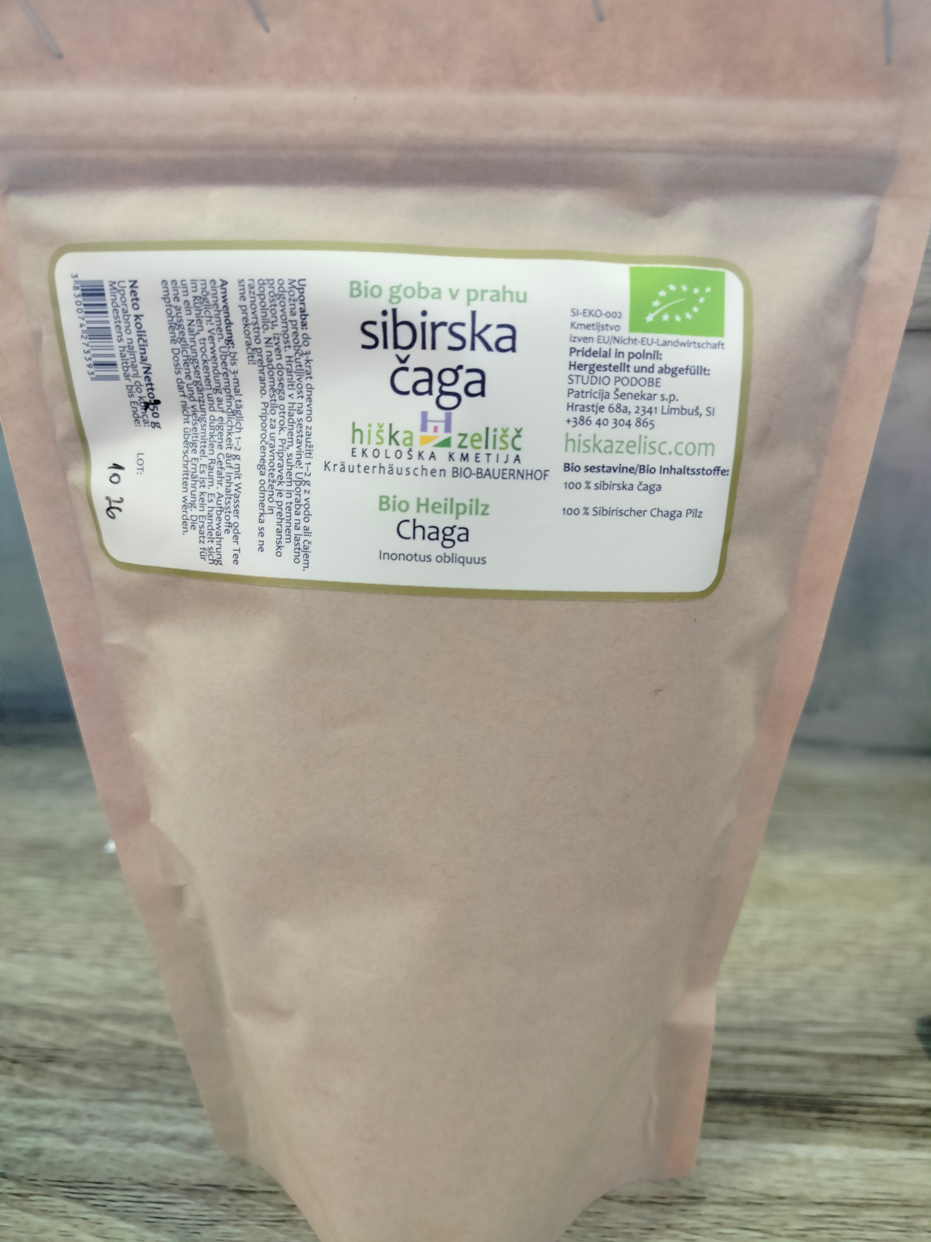 BIO medicinska goba SIBIRSKA ČAGA, 50 in 250 g