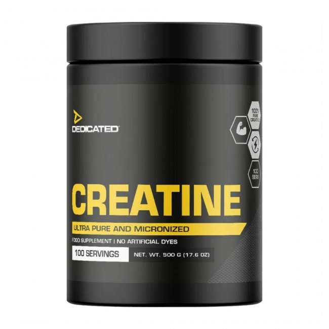 Dedicated Nutrition Premium mikroniziran kreatin monohidrat - 500 g