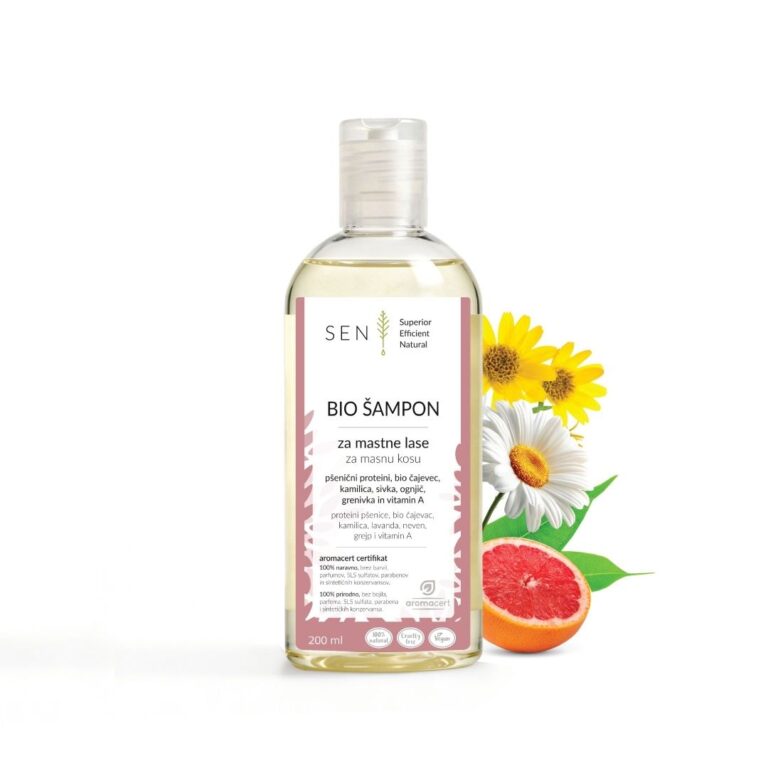 BIO ŠAMPON ZA MASTNE LASE 200ml