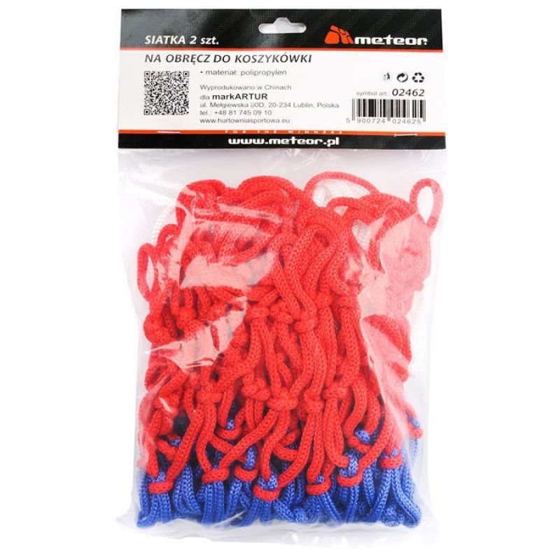 Mreža za košarkarski koš Meteor, 2 kosa, 02462