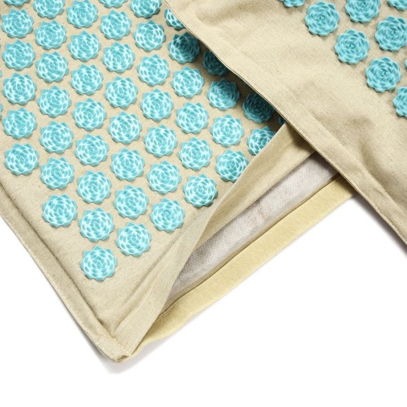 Akupresurna podloga + SMJ športni vzglavnik YG009 Premium Eco (lan, kokos, ajda)