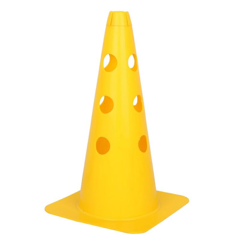 Cone with holes 37.5 cm yellow