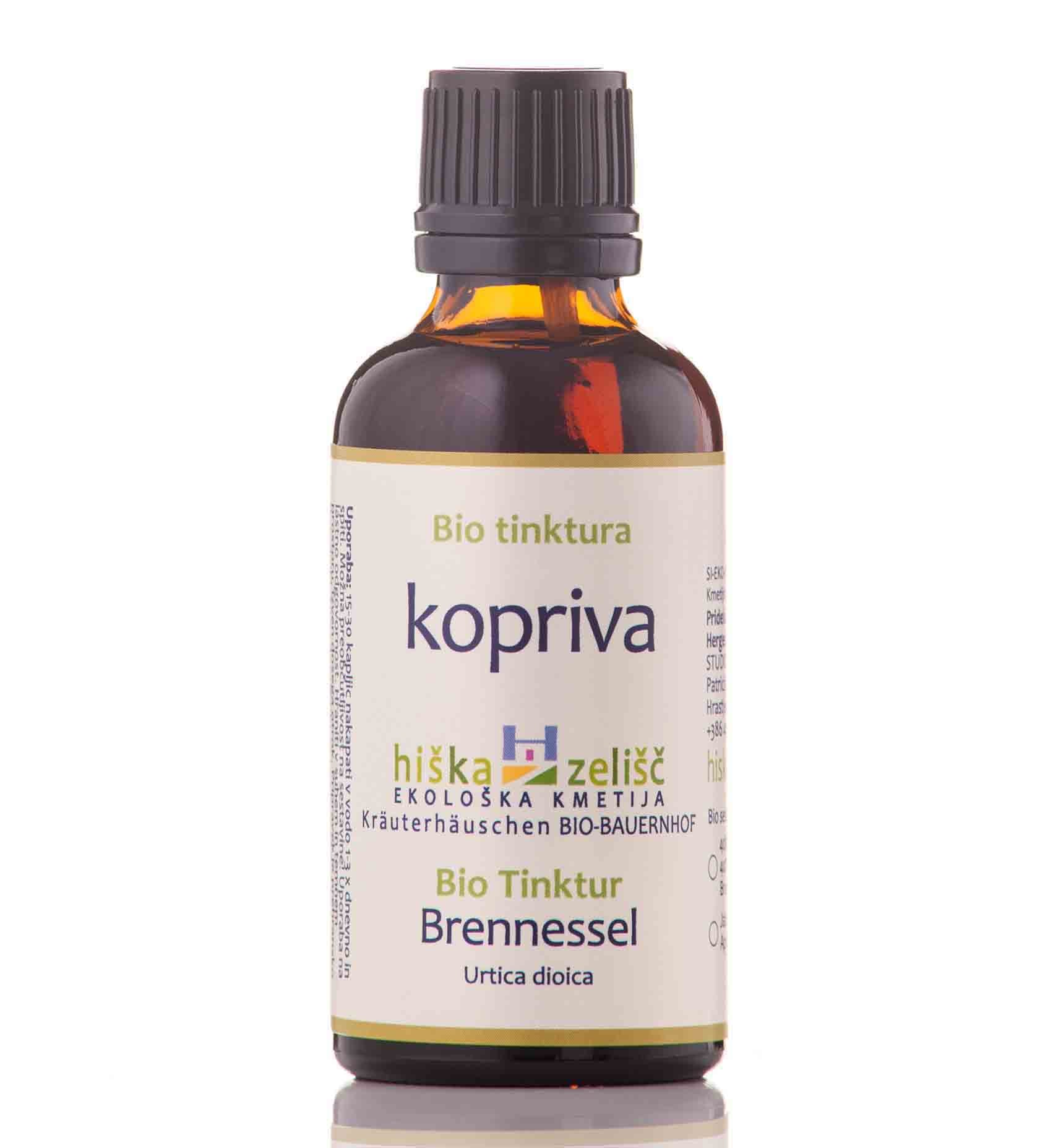 BIO tinktura KOPRIVA SEME (prehransko dopolnilo), 50 ml
