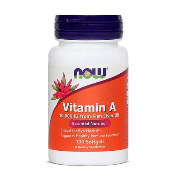 Vitamin A 10.000 IU, 100 kapsula NOW