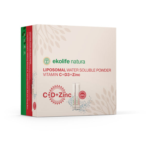 Ekolife natura liposomski C+D+Cink, 21 vrečk x 5g