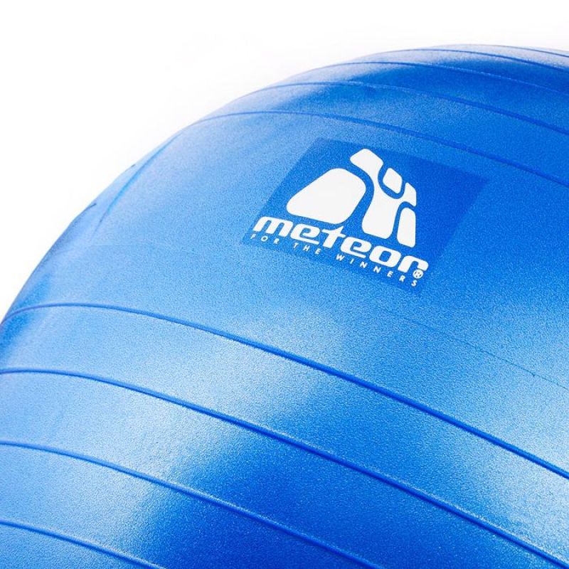 Gimnastična žoga Meteor 65 cm s tlačilko modra 31133