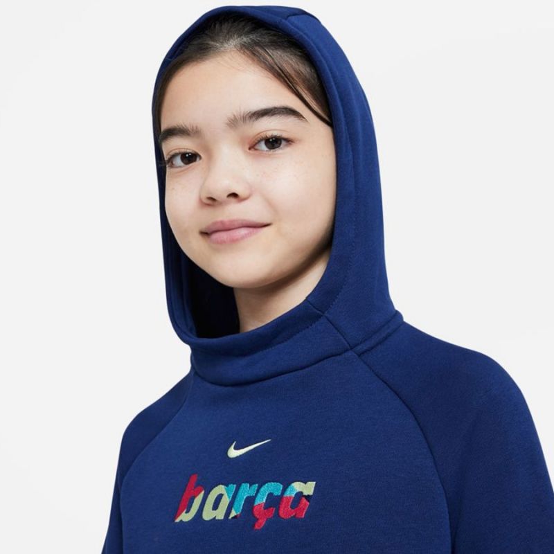 Nike FC Barcelona Flis pulover nogometna majica s kapuljačom Jr CI9533 492