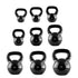 Kettlebell iron covered with vinyl HMS black KNV28