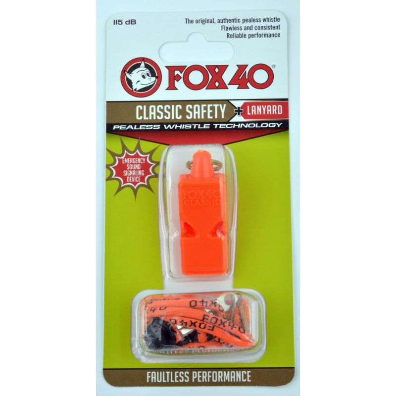 Piščalka Fox 40 Classic + vrvica 9903-0308 oranžna