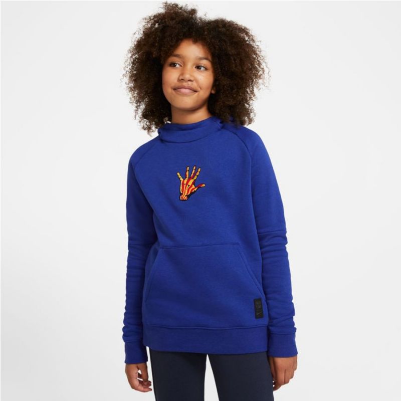 Nike FC Barcelona Fleece Pullover Soccer Hoodie Jr CN1000 455 nogometna majica