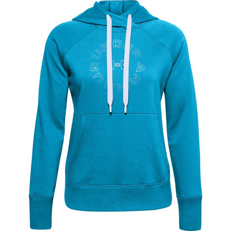 Under Armour Rival Fleece metalik hoodie W 1356 323 417