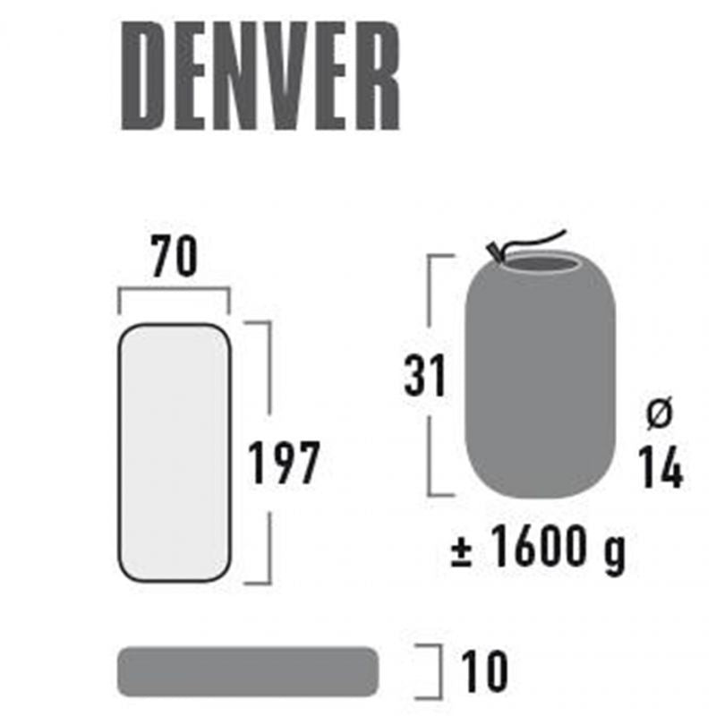Madrac High Peak Denver 197x70x10 41027