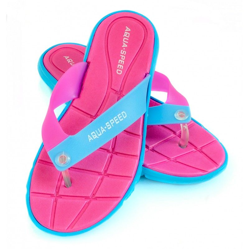 Aqua-Speed ​​​​Bali papuče ružičasto-plave 03 479