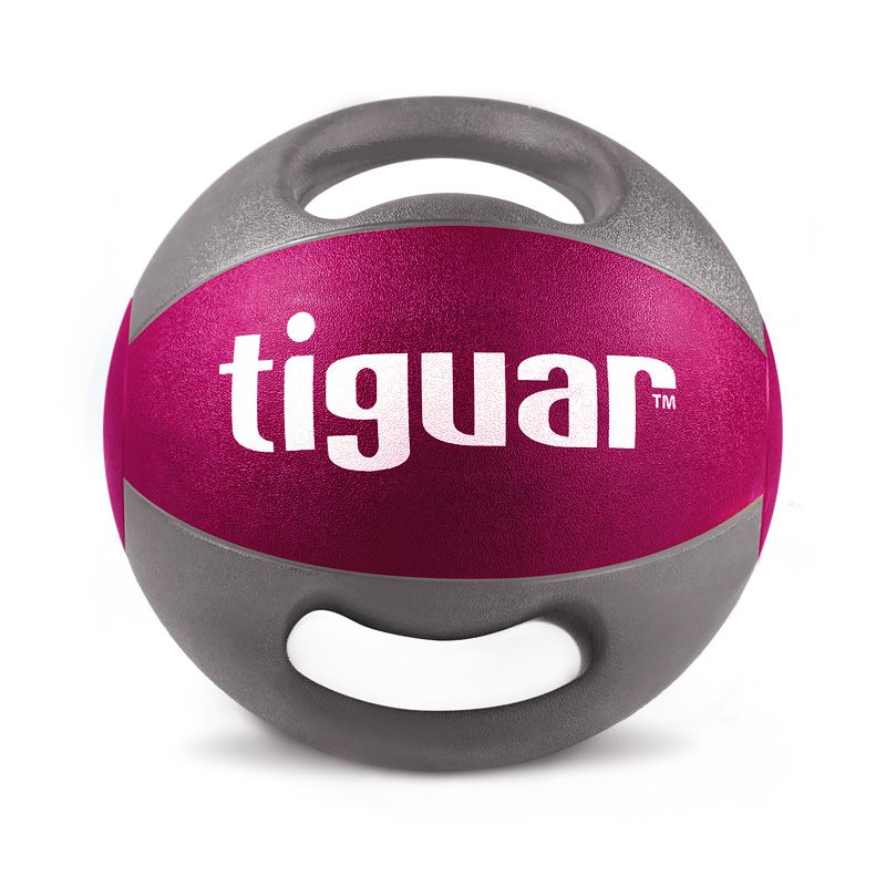 Medicinska žoga z ročaji tiguar 5 kg TI-PLU005