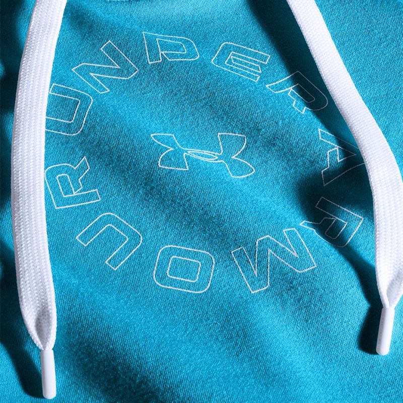 Under Armour Rival Fleece metalik hoodie W 1356 323 417