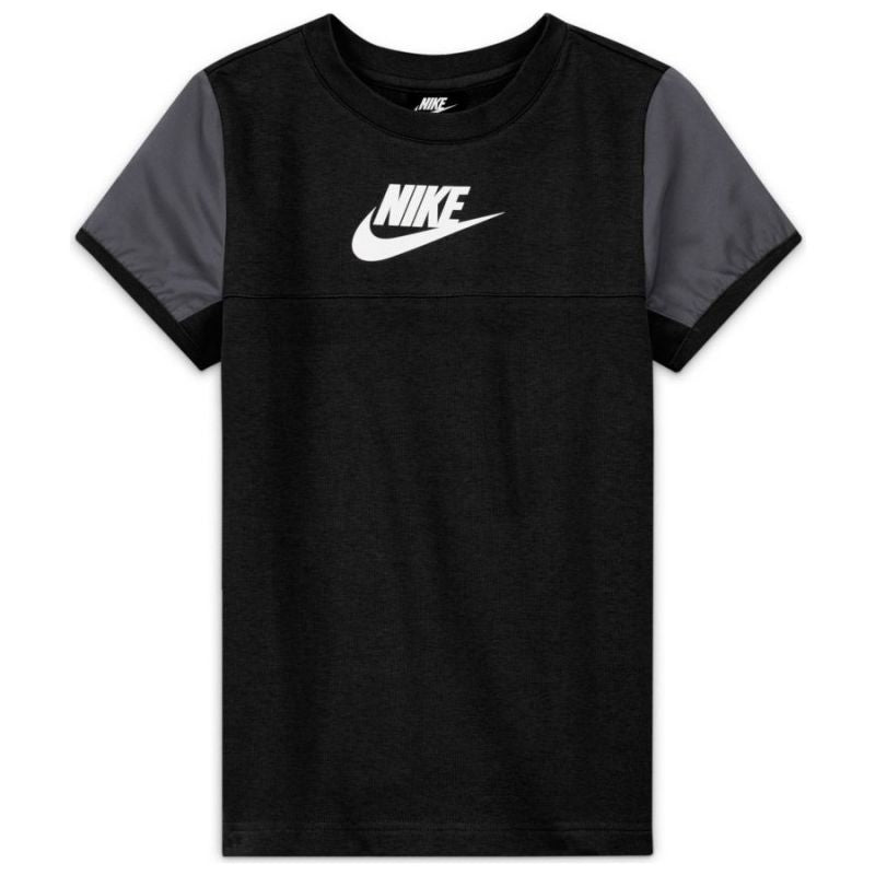 Nike Sportswear Mixed Material Big Kids&#39; Short-Sleeve Top Jr DA0619 010