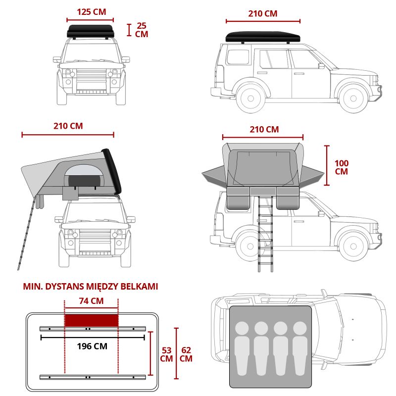 Dutch Mountains Fold 4 roof tent