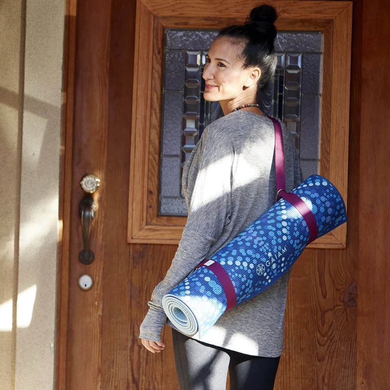 Gaiam ružičasti remen prostirke za jogu 61711