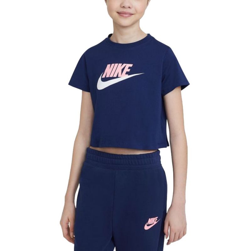 Nike Sportswear Big Kids&#39; Cropped Jr DA6925 492 T-shirt