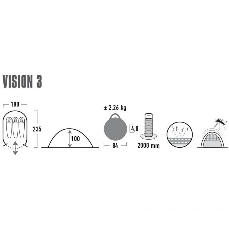 Tent High Peak Vision 3 10292