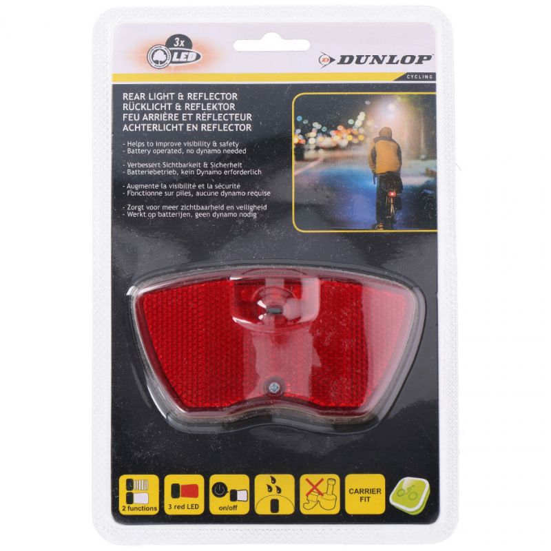 Dunlop stražnje svjetlo i reflektor 3 led 76539 lampa za bicikl