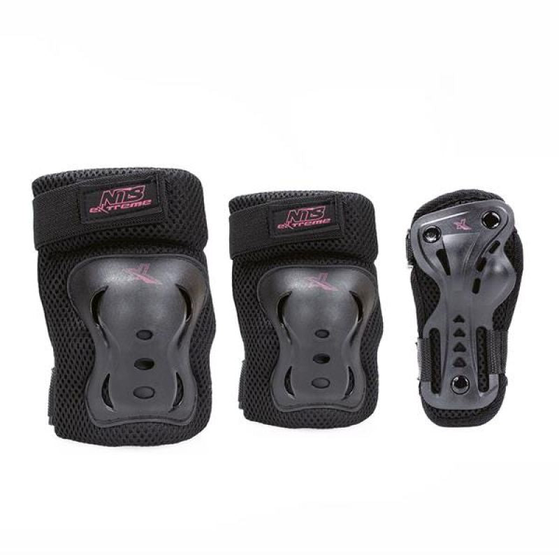 Protectors set Nils Extreme black and pink H706 rM