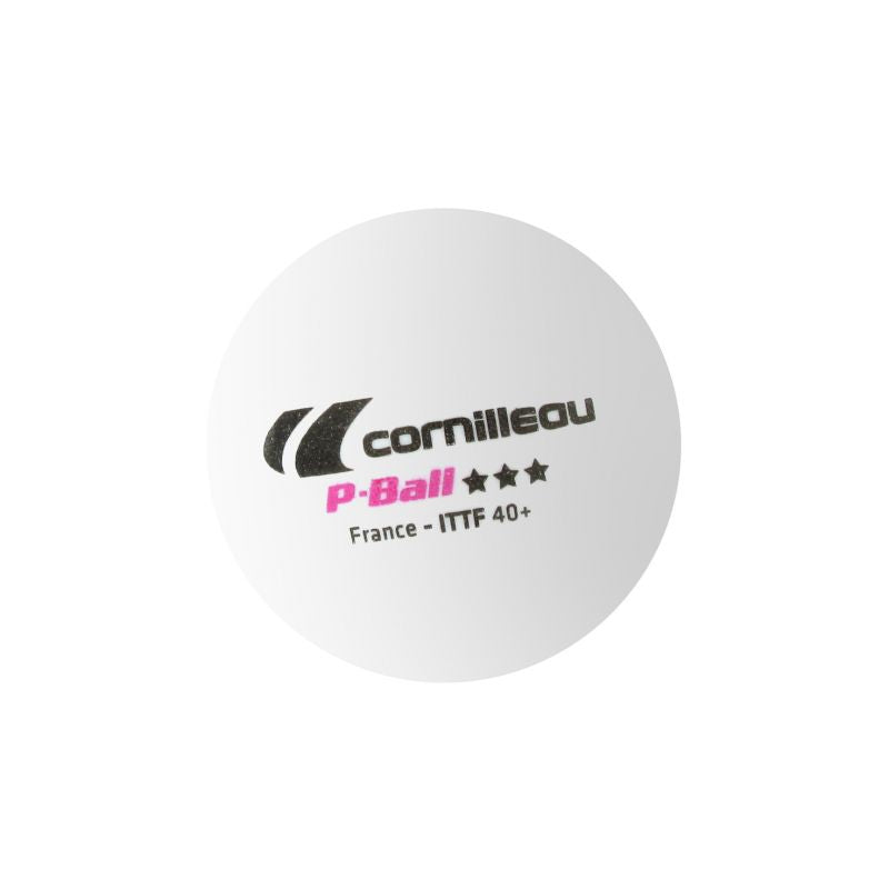Cornilleau loptice za stolni tenis P-BALL ITTF bijele 3 kom.