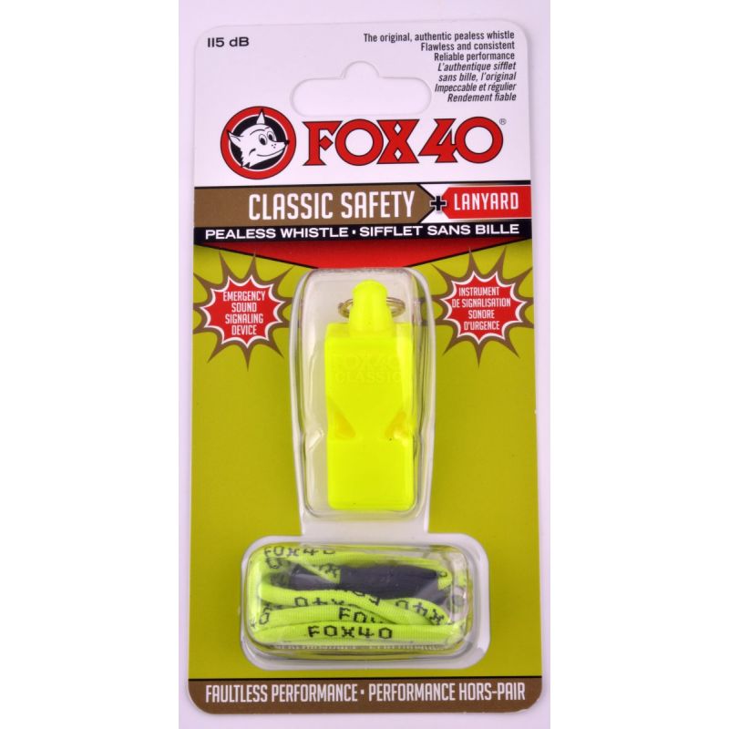 Zviždaljka Fox 40 Classic Safety + žica 9903-1308 neon