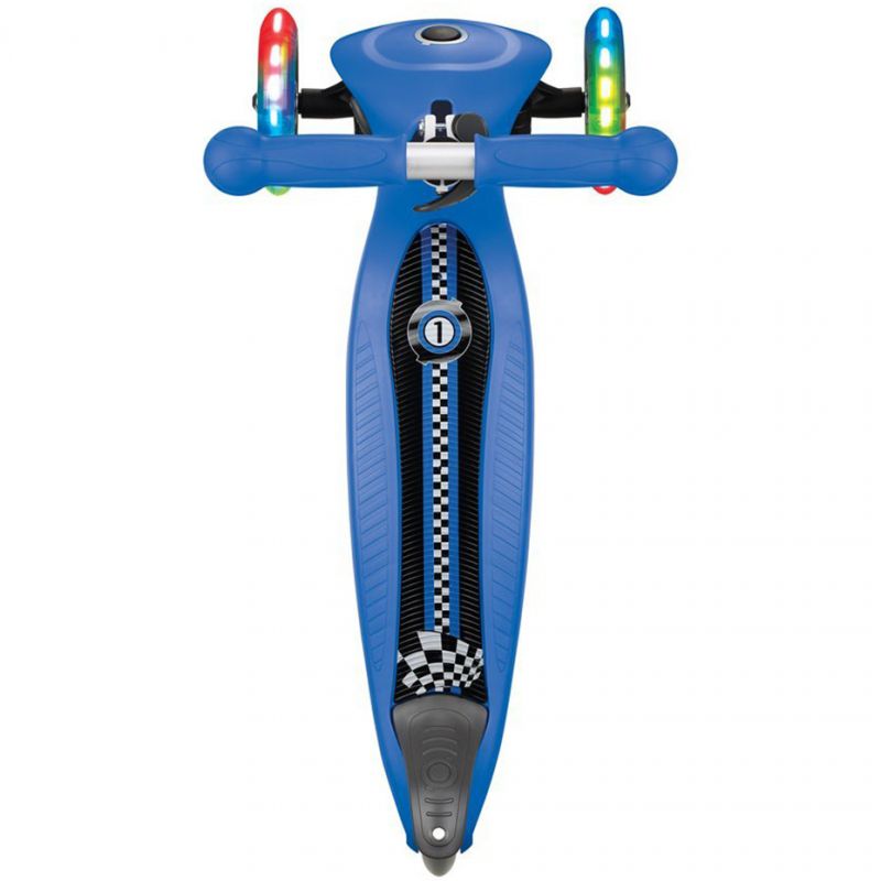 Skuter 3 kolesa Smj Globber Primo Foldable Lights Racing Jr 434-100