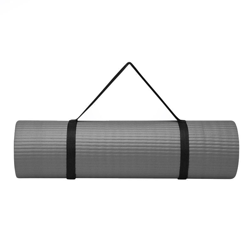 10 mm Fitness Gaiam mat with strap