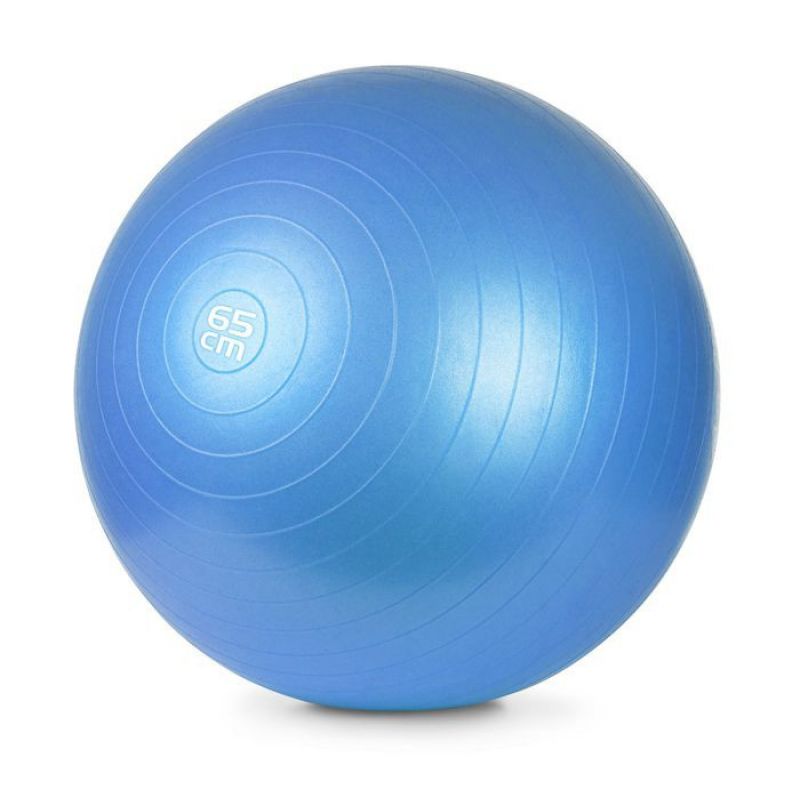 Gimnastična žoga Meteor 65 cm s tlačilko modra 31133