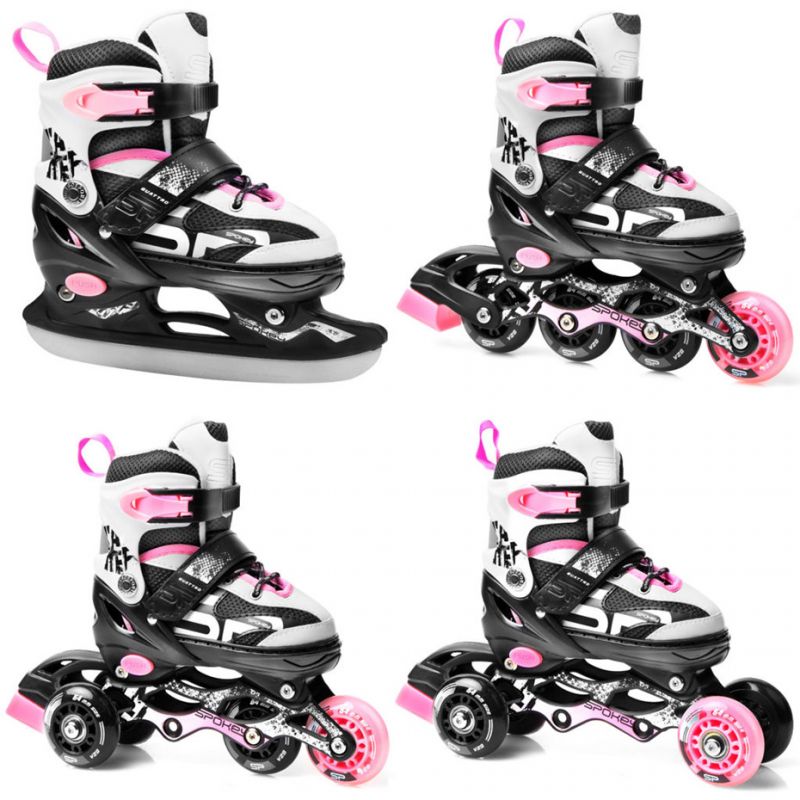Rolerji Spokey Quattro 4v1 Jr 926652-926654