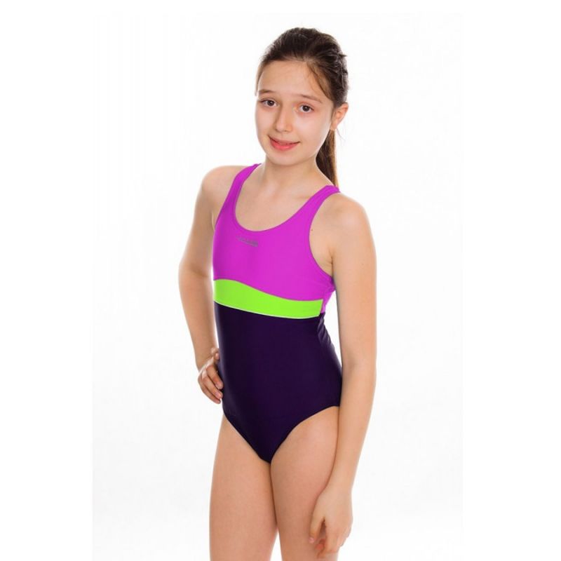 Aqua-speed Emily Junior kupaći kostim ružičasto-ljubičaste boje