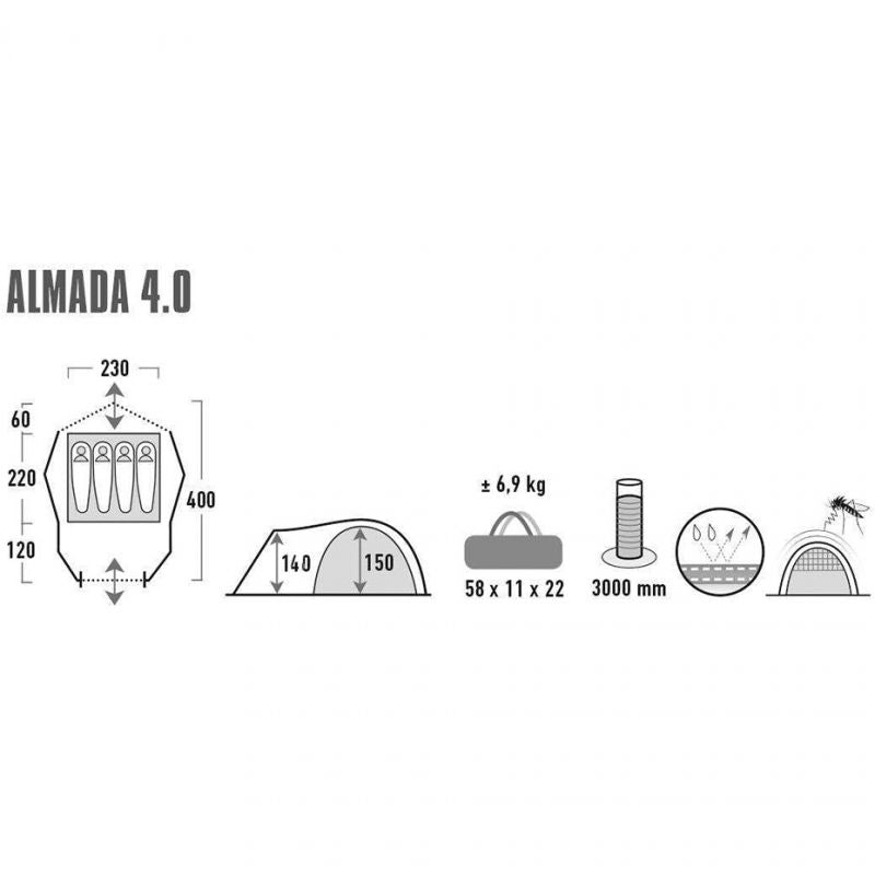 Šator High Peak Almada 4 11571
