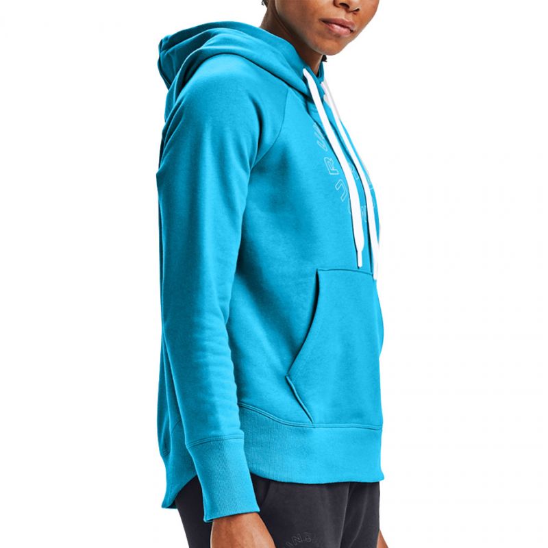 Under Armour Rival Fleece metalik hoodie W 1356 323 417
