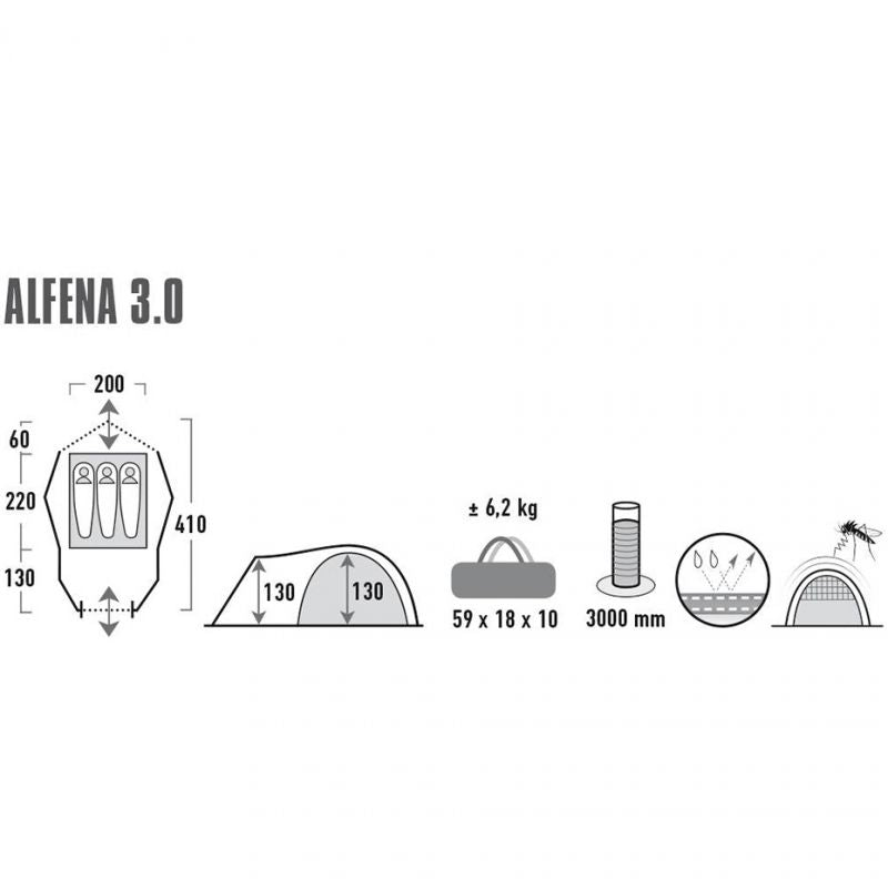 Šotor High Peak Alfena 3 11433