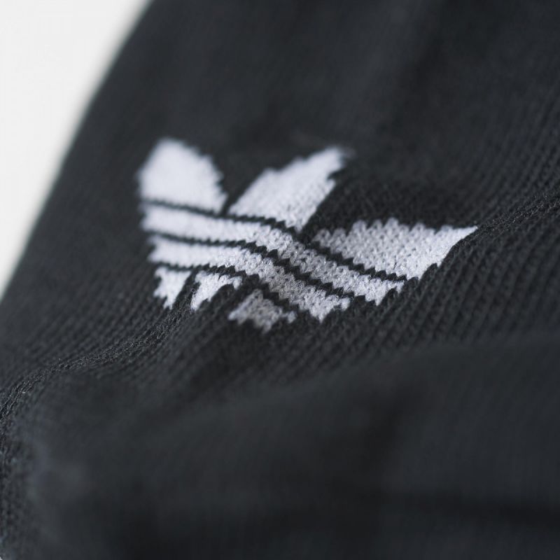Komplet 3 črnih nogavic Adidas ORIGINALS Trefoil Liner S20274