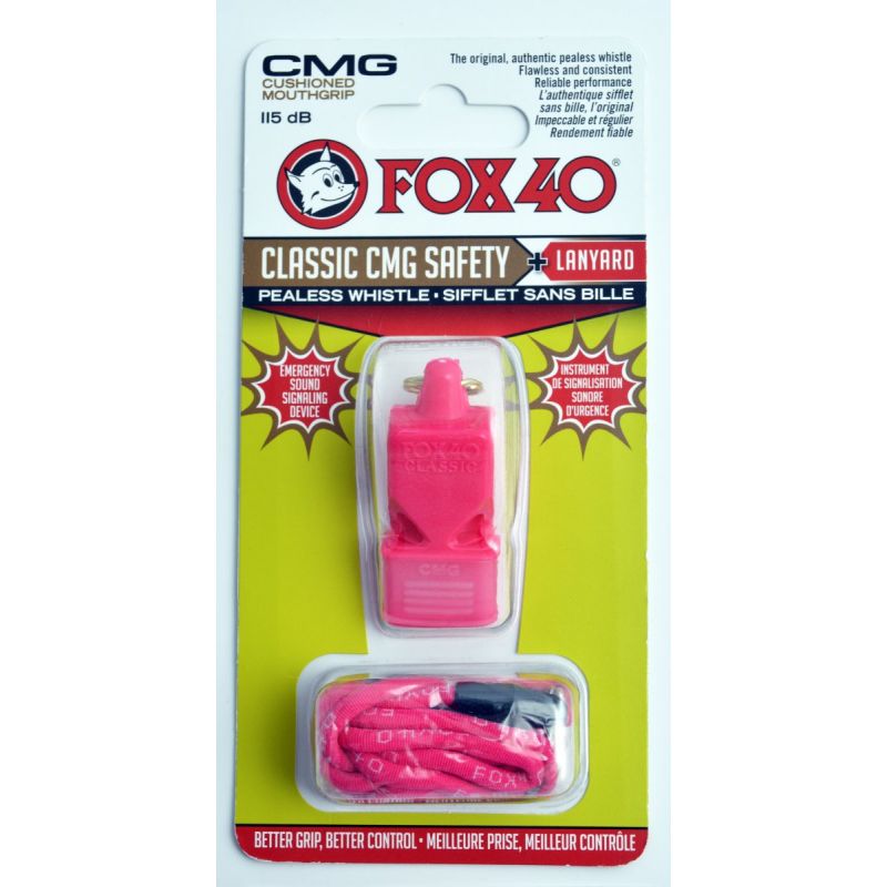 FOX CMG Classic Sigurnosna zviždaljka + žica 9603-0408 roza